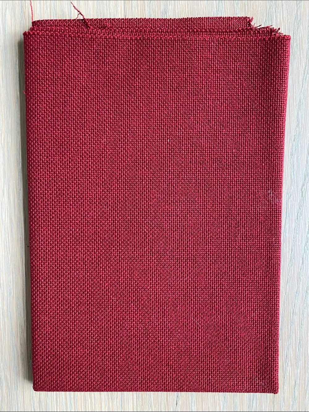25 Count Lugana Fabric - Victorian Red